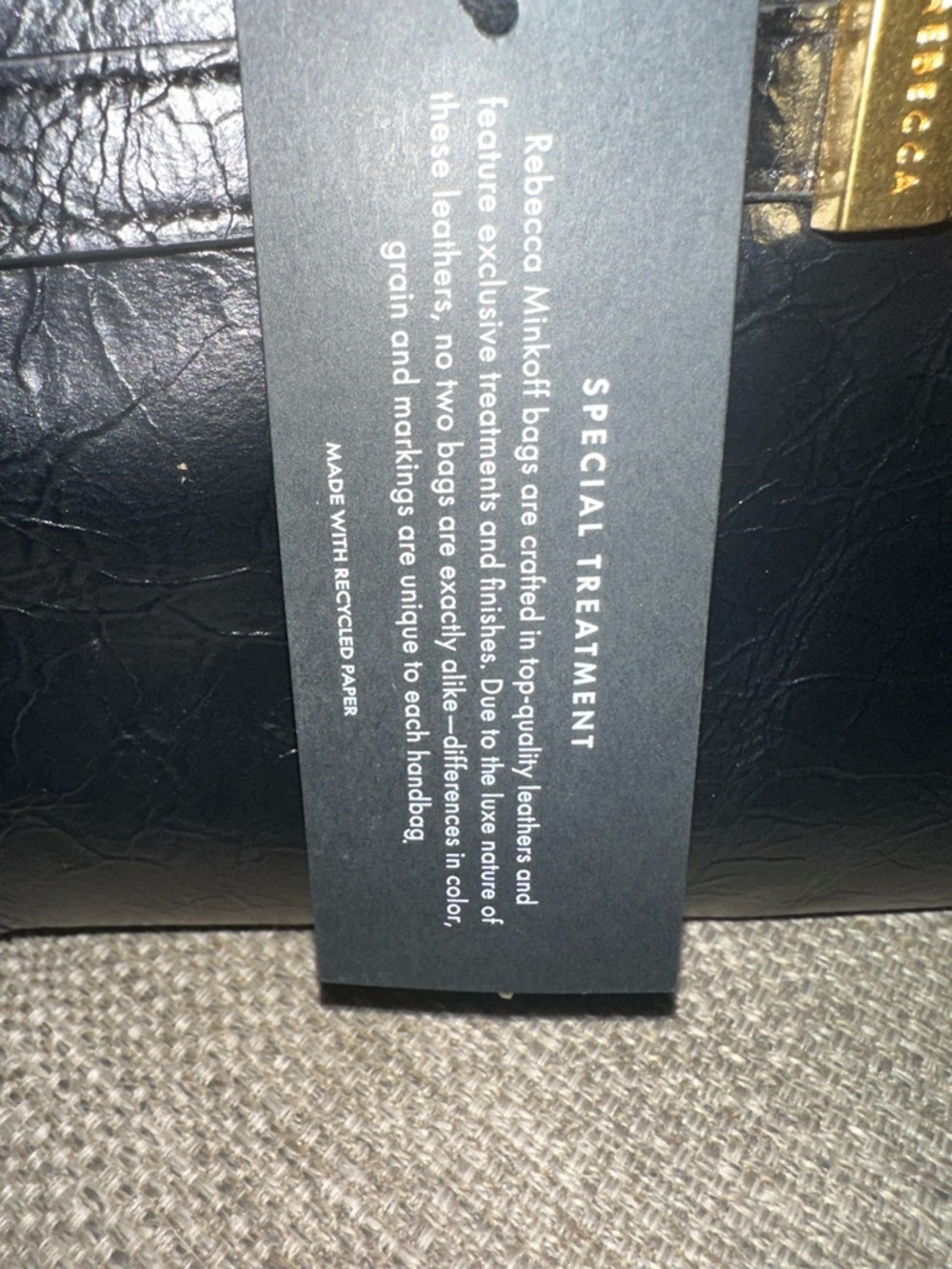 Rebecca Minkoff Black & Gold Chain Clutch | Convertible Wristlet & Dust Bag  NWT - Picture 15 of 16